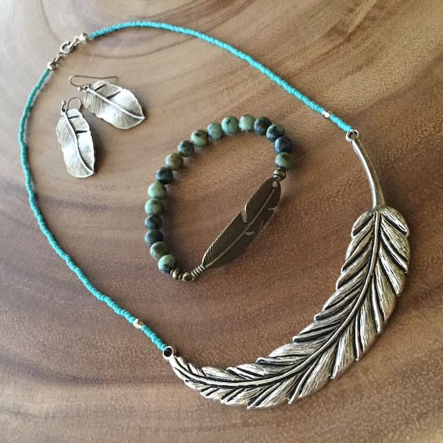 feather jewellery